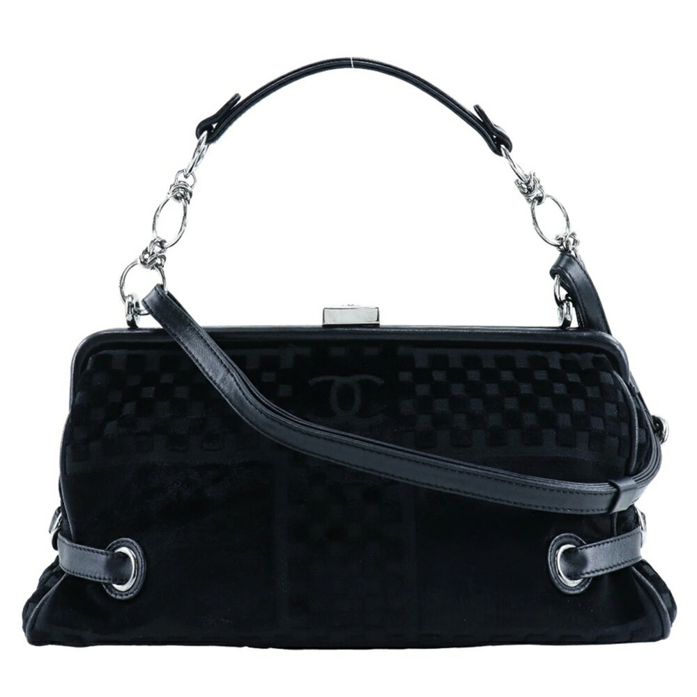 CHANEL Black Logo Shoulder Bag